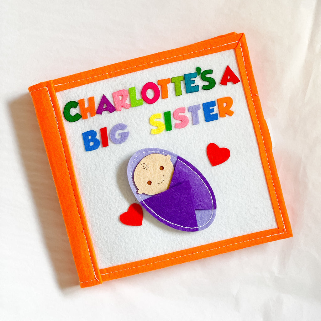 I am a big sister! - Quiet Book - LittleBean's Toy Chest