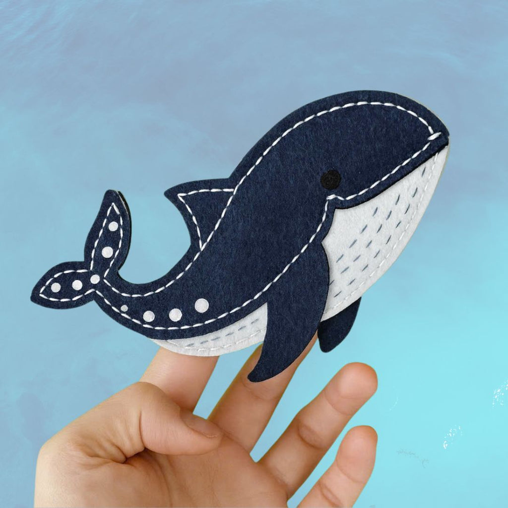 Animals of the Salish Sea: Handmade Felt Finger Puppet Set for Kids - LittleBean's Toy Chest