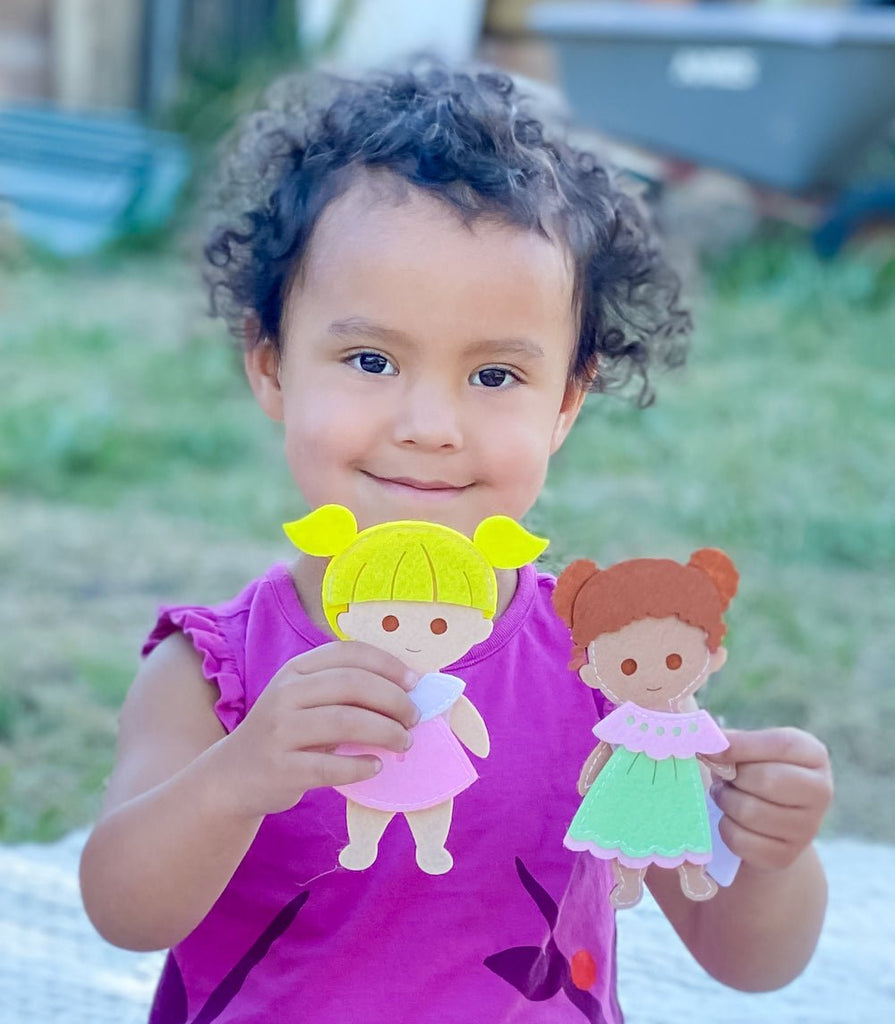 Customized multicultural doll | Felt doll - LittleBean's Toy Chest