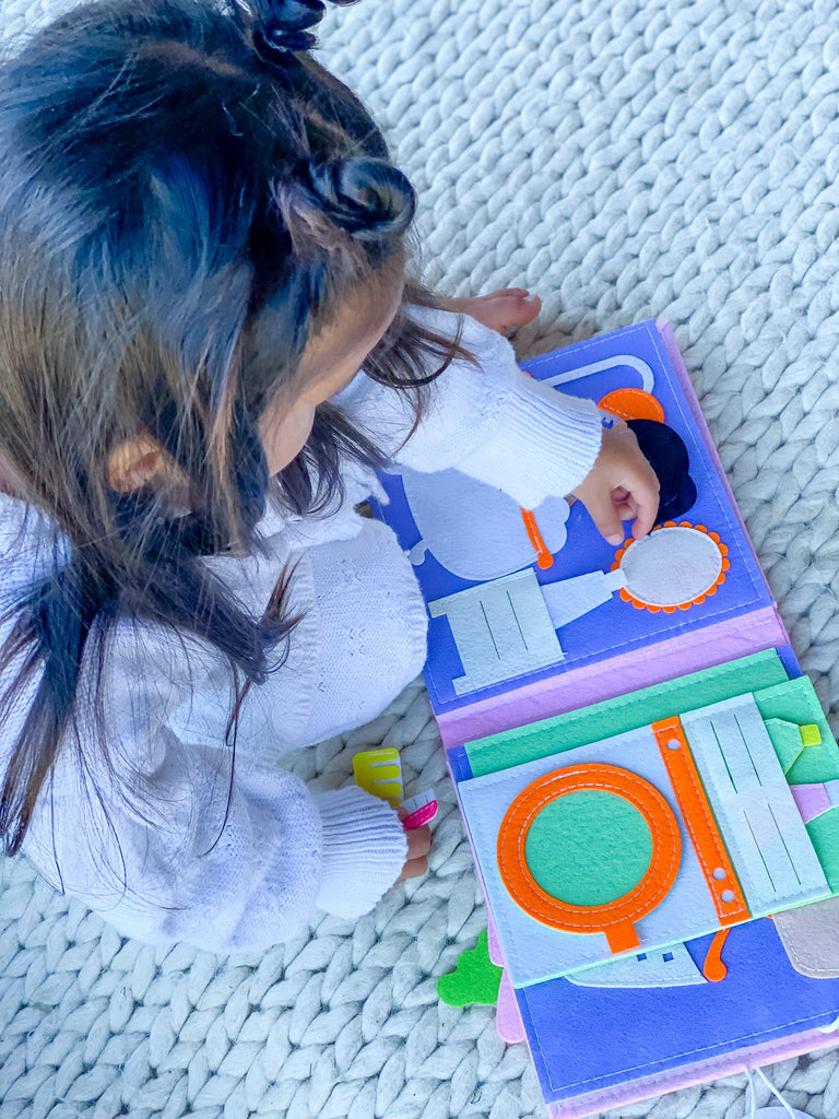 Everyday Life (Pink - Often for Girls) - Quiet Book - LittleBean's Toy Chest