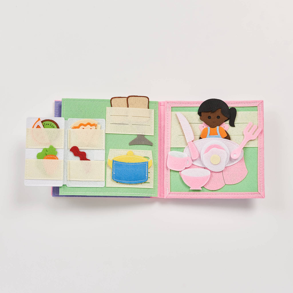 Everyday Life (Pink - Often for Girls) - Quiet Book - LittleBean's Toy Chest