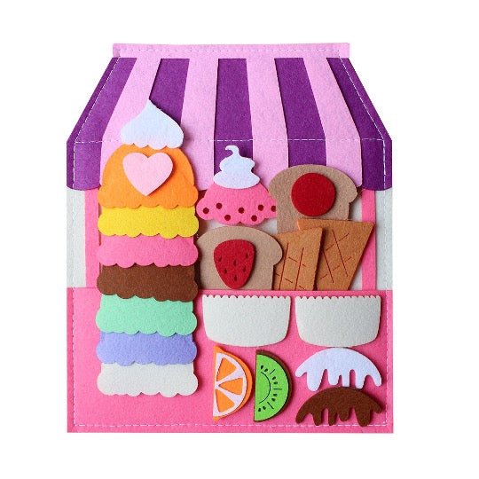 Felt Ice Cream Set - LittleBean's Toy Chest