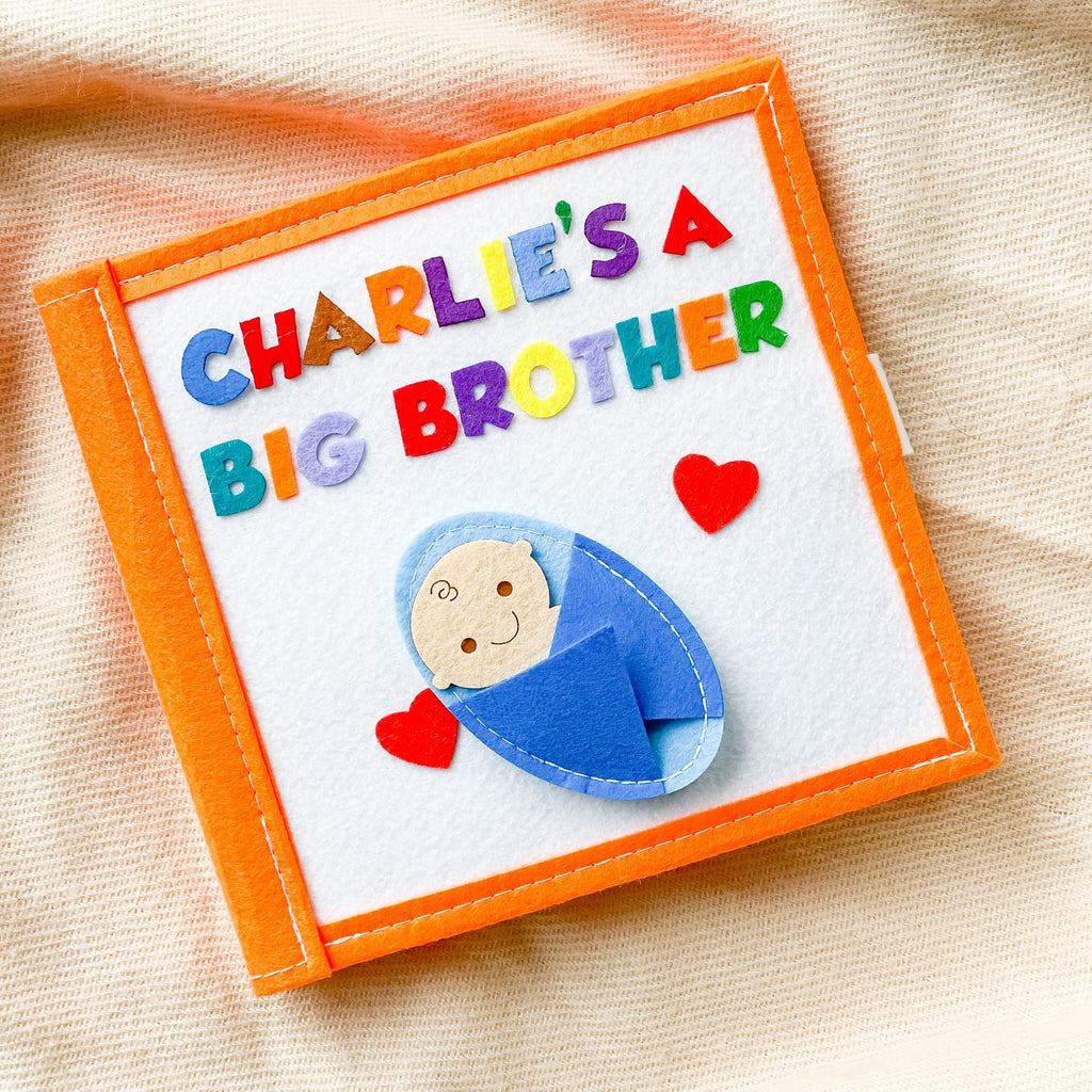 I am a big brother! - Quiet book - LittleBean's Toy Chest