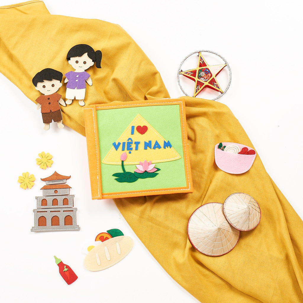 I love Vietnam - Quiet book - LittleBean's Toy Chest