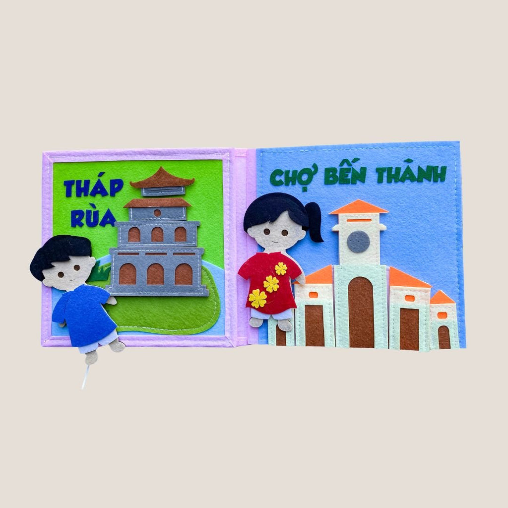 I love Vietnam - Quiet book - LittleBean's Toy Chest