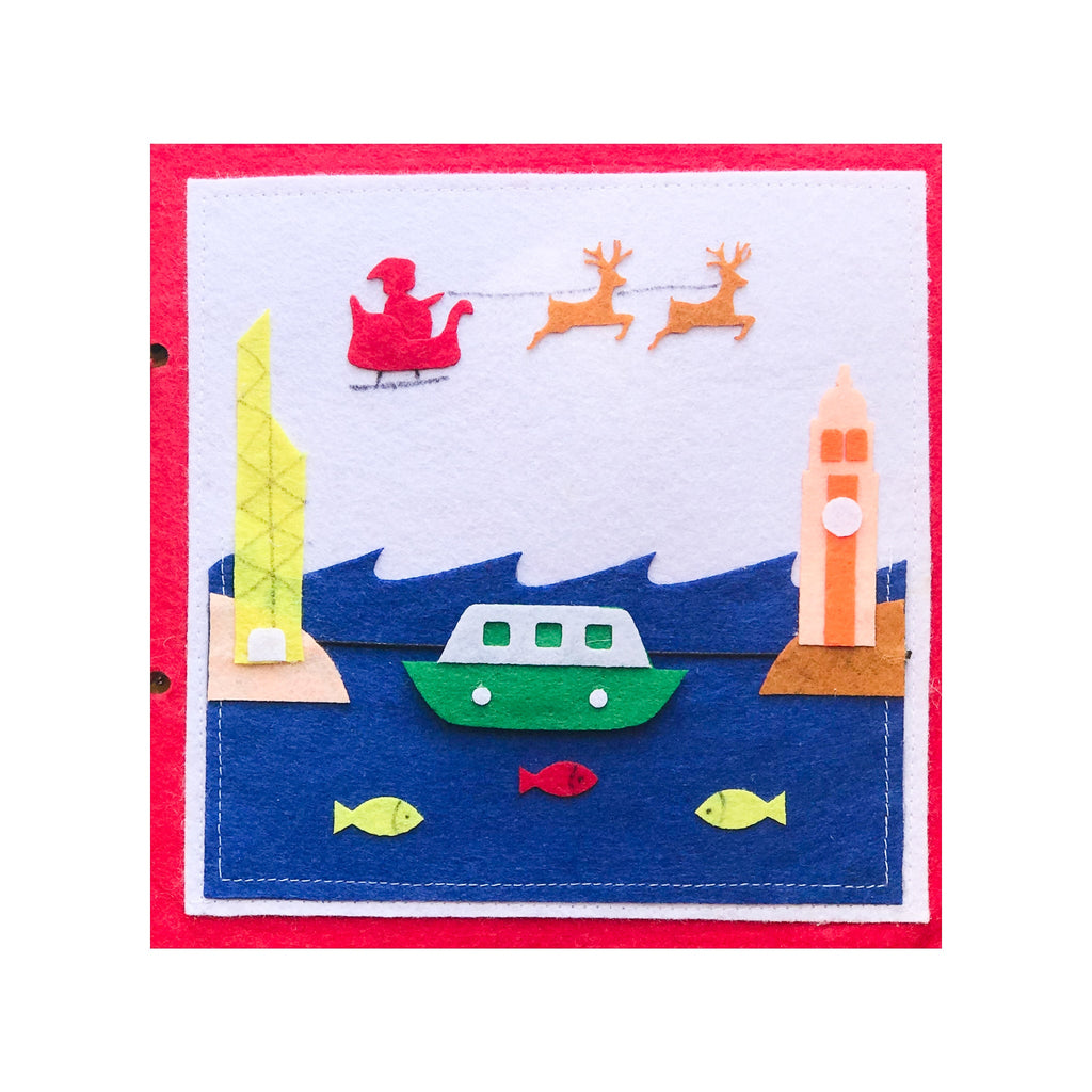 Merry Christmas Hong Kong | Quiet Book | Christmas activity book - LittleBean's Toy Chest