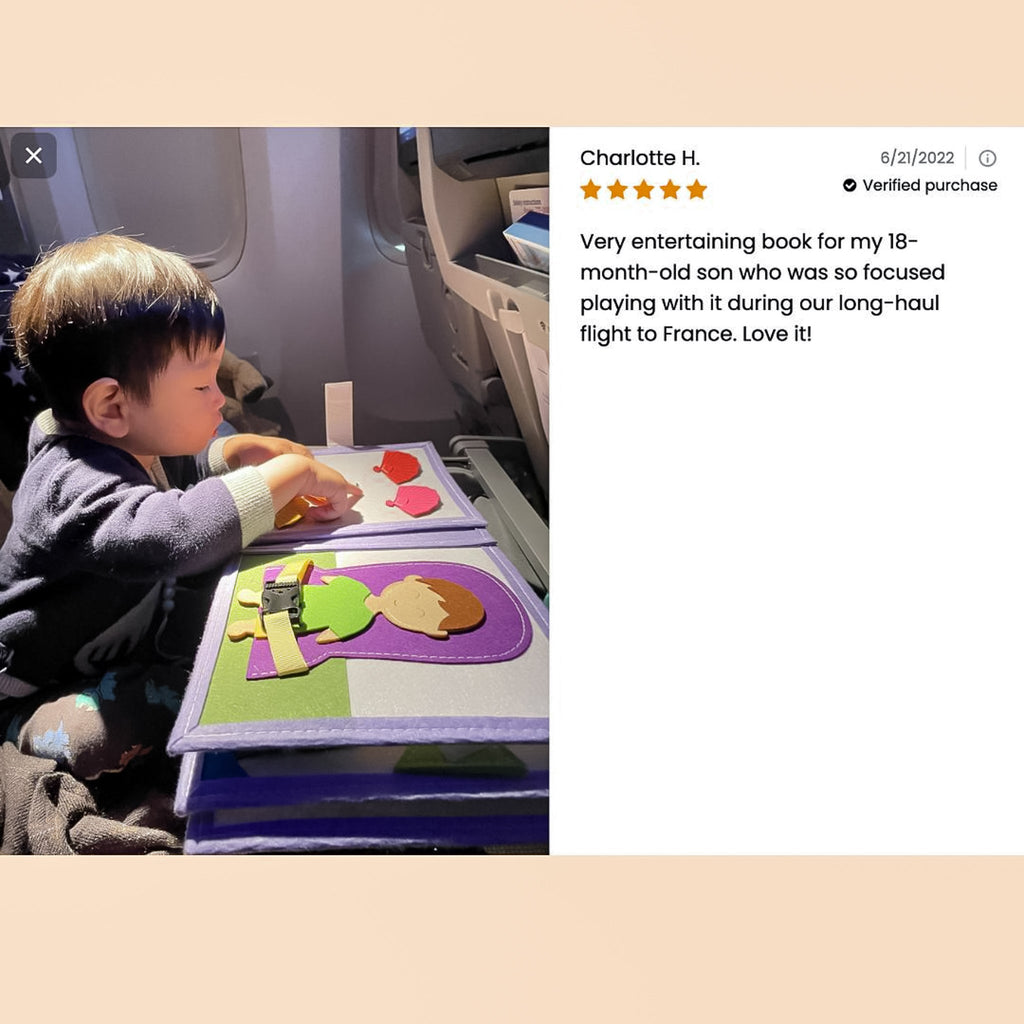 My First Playbook (or My Travel Book) - Quiet Book - LittleBean's Toy Chest