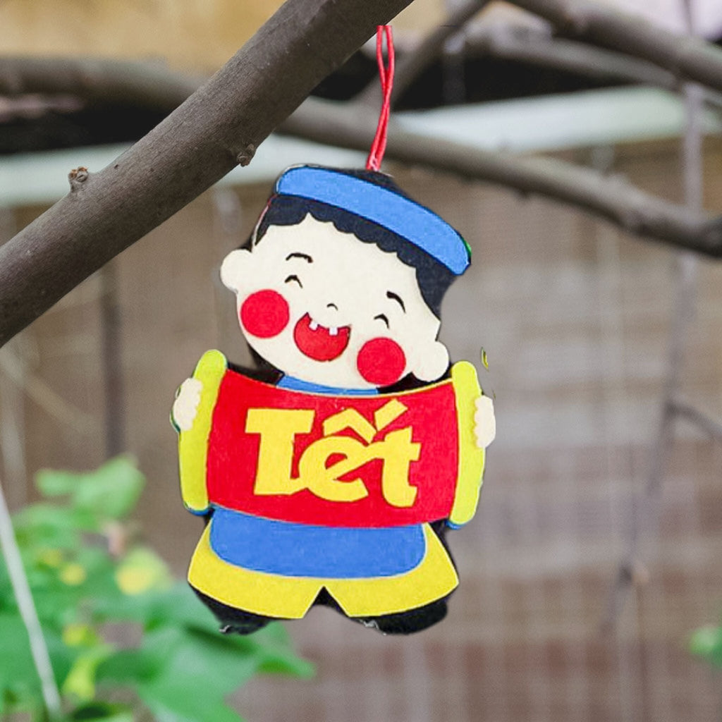 Tết Tree Ornament Set - Vietnamese Lunar New Year Tree Ornament - Vietnamese Lunar New Year Tree Pendant - LittleBean's Toy Chest