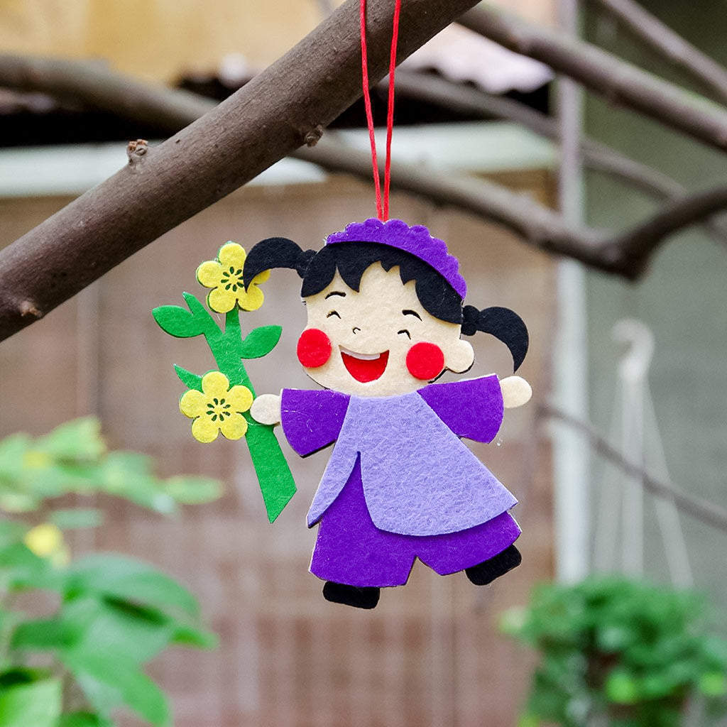 Tết Tree Ornament Set - Vietnamese Lunar New Year Tree Ornament - Vietnamese Lunar New Year Tree Pendant - LittleBean's Toy Chest