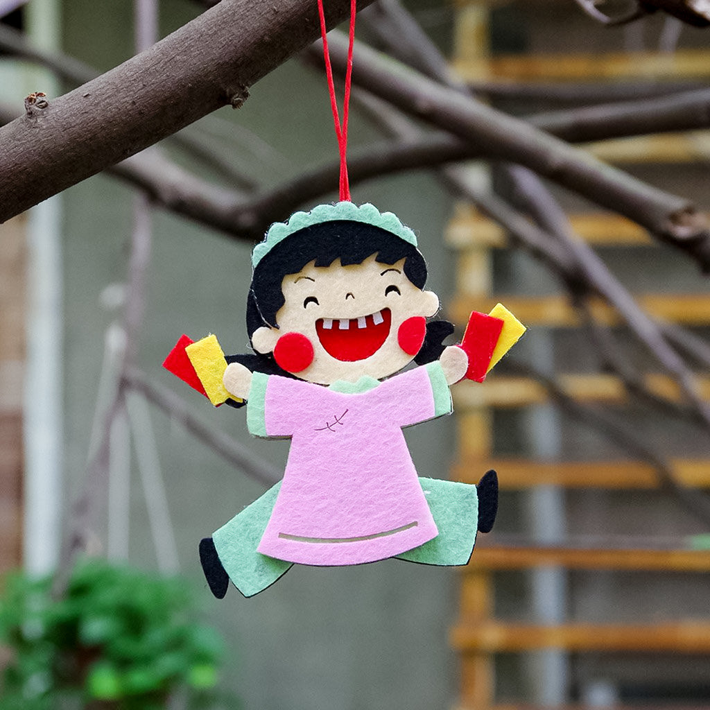 Tết Tree Ornament Set - Vietnamese Lunar New Year Tree Ornament - Vietnamese Lunar New Year Tree Pendant - LittleBean's Toy Chest