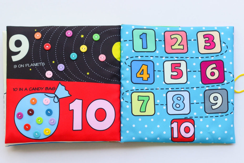 Where Are My Buttons - Fabric Book - LittleBean's Toy Chest
